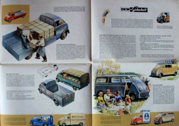 DKW Schnellaster 30 Modelprogram 1951 "Der neue DKW" Carbrochure (0082)
